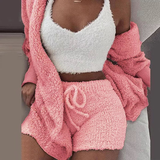 Ensemble d'Hiver Sexy pour Femme - Pyjama Douillet et Élégant