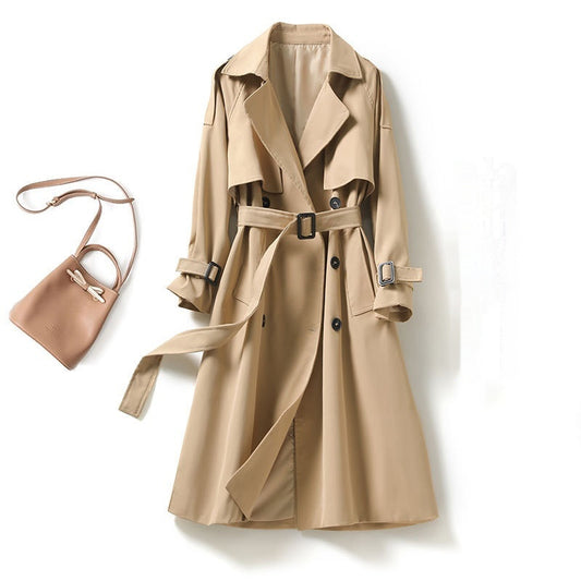 Trench Coat Femme Mi-Long, Manteau Élégant