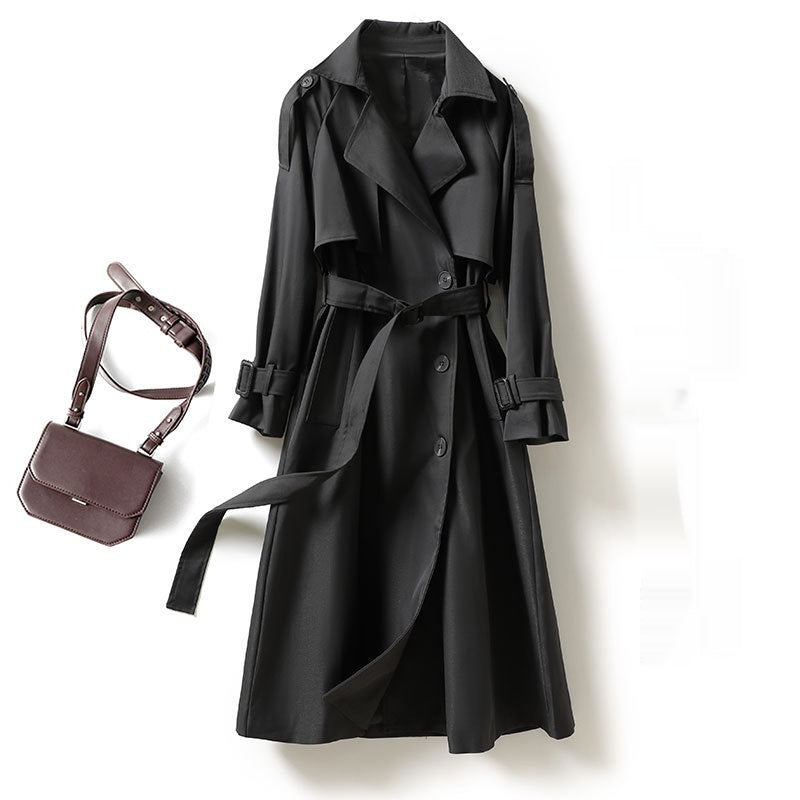 Trench Coat Femme Mi-Long, Manteau Élégant